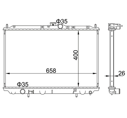 Радіатор основний Mercedes DMX102090 ціна, від 79.48 USD