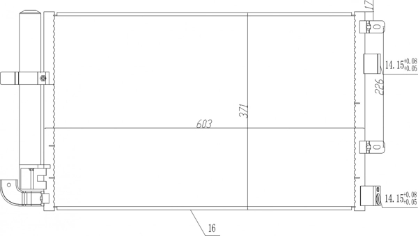 Конденсатор кондиціонера Polcar AC703000P ціна, від 118.00 USD