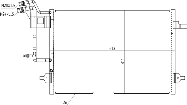 Конденсатор кондиціонера Kemp 77647494 ціна, від 64.19 USD