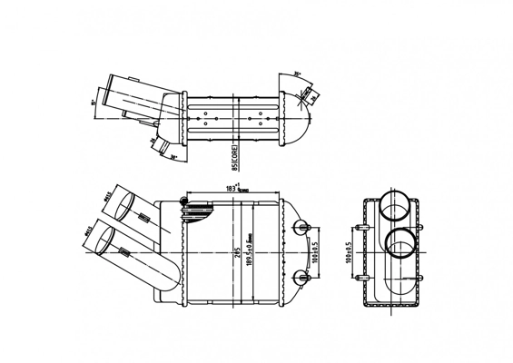 Система охолодження наддувочного повітря Renault Megane I седан (LA0, LA1) (1996 - 2003) ціна, від 56.72 USD
