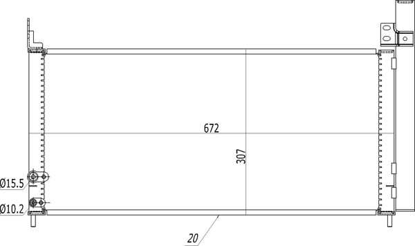 Конденсатор кондиціонера AND 42260114 ціна, від 71.28 USD