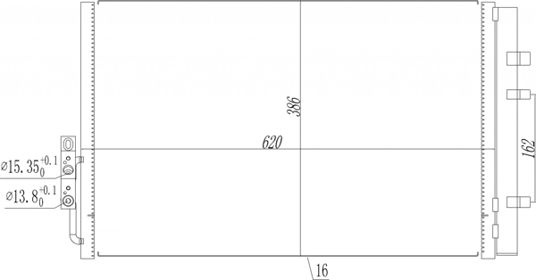 Конденсатор кондиціонера Polcar DCN05014 ціна, від 87.17 USD