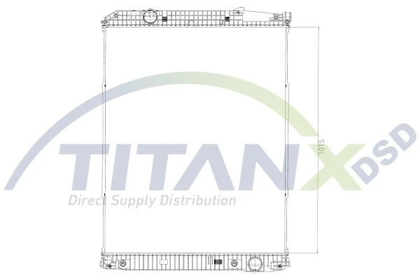 Купити A6285000502 Mercedes Радіатор двигуна