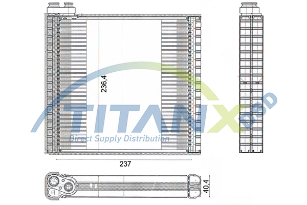 Охолоджувач повітря на Fiat Ducato III 250