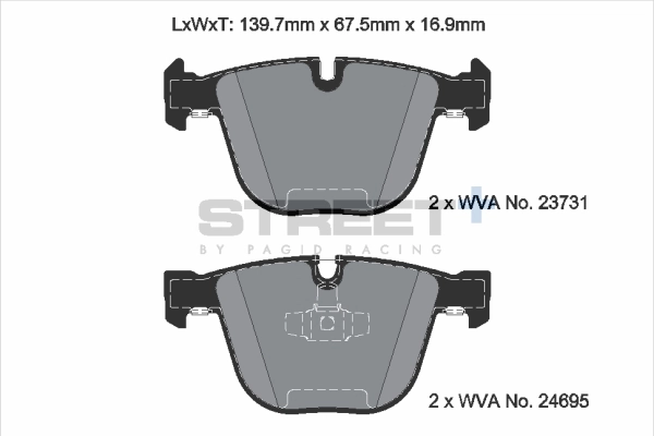 Передні тормозні колодки DHY83328Z9C Mazda