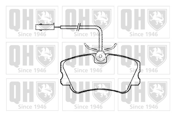 60765019 Fiat/Alfa/Lancia Передні гальмівні колодки