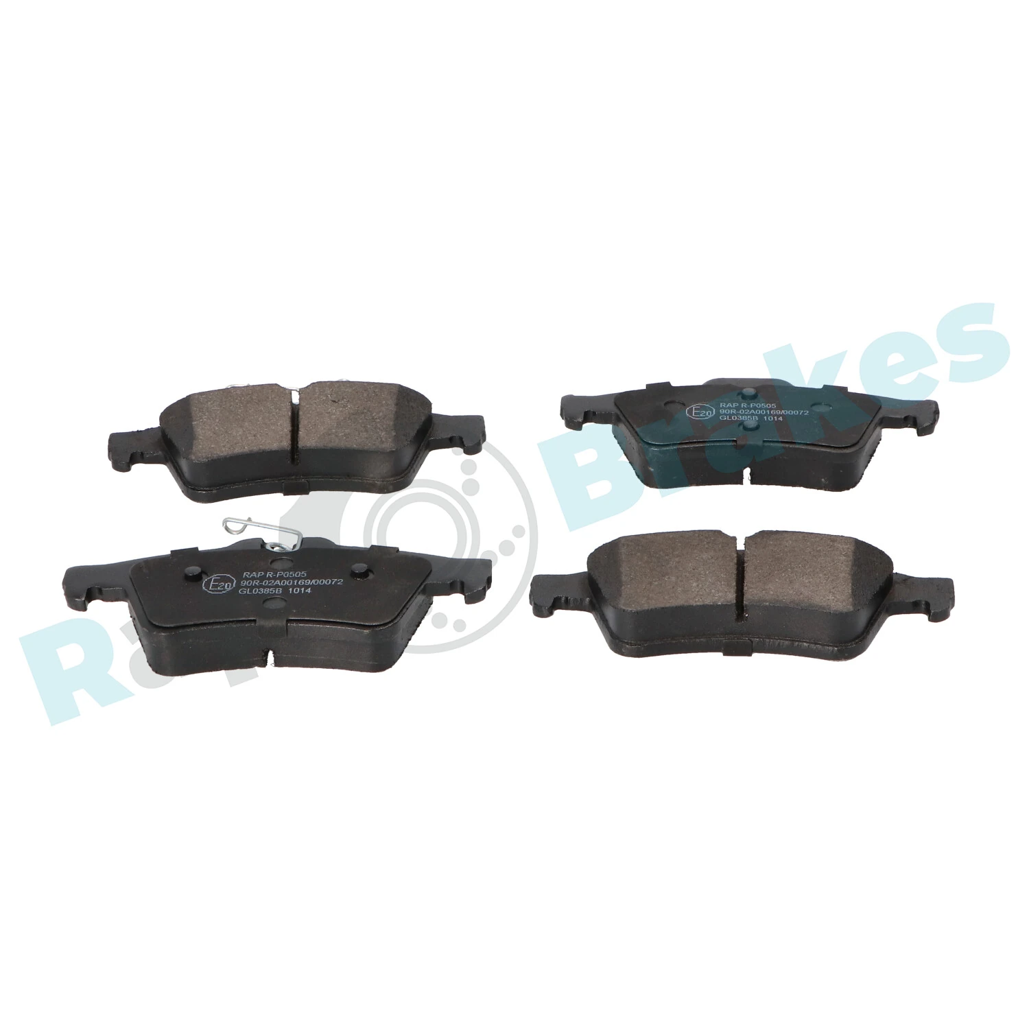 RP0505 RAP Brakes Колодки гальмівні задні, дискові