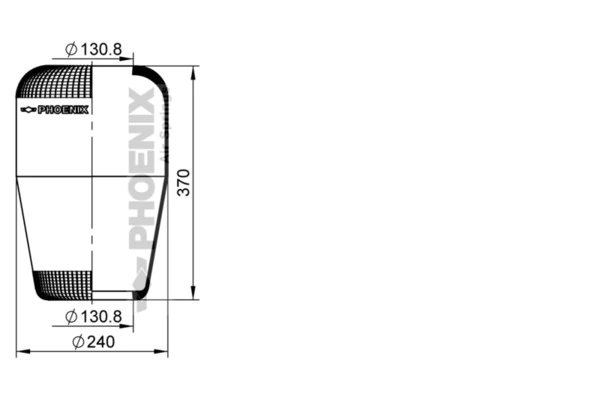 RL9784 Blacktech Ресора пневматичної підвіски