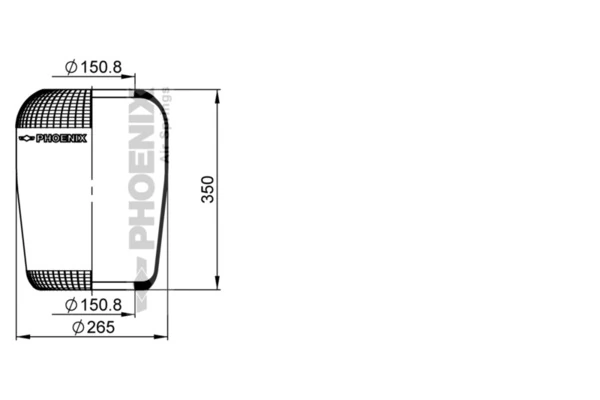 81436010115 MAN Пневмоподушка/Пневморессора моста переднього