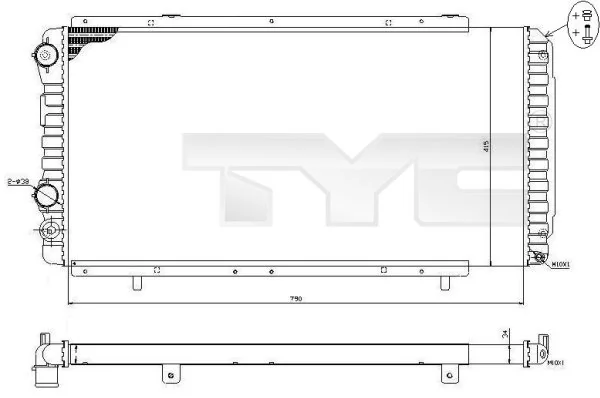 Радіатор охолодження двигуна на Peugeot Boxer I 230L