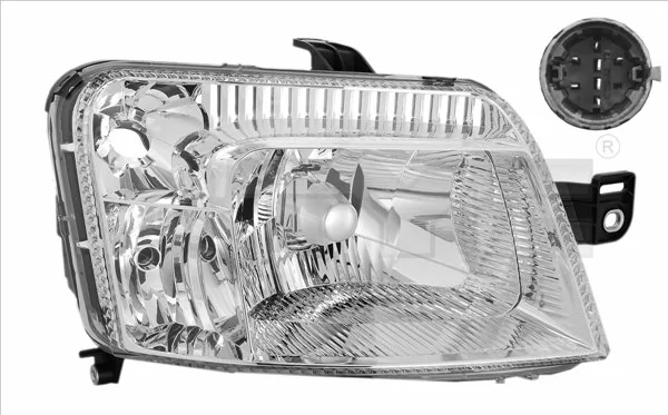 Фара дальнього світла в зборі на Fiat Panda II 169A