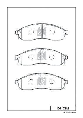 Гальмівні колодки Kashiyama C11060 ціна, від 21.56 USD