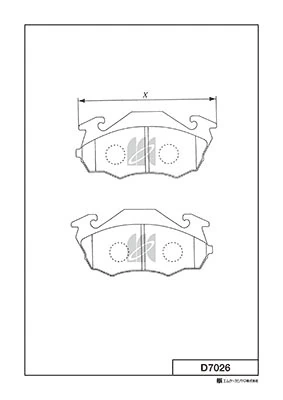 Тормозні колодки Subaru 26290TA070