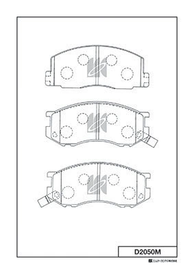 Передні тормозні колодки 0449127090 Toyota