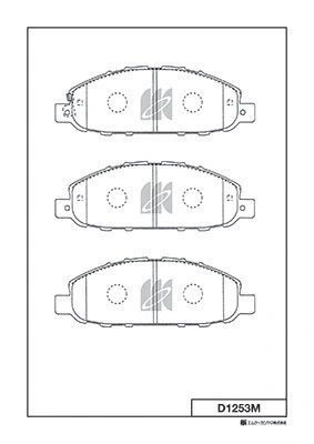 Передні тормозні колодки D10603XA0A Nissan/Infiniti