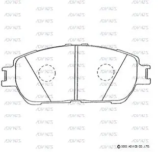 Передні тормозні колодки BF00114 AMP/Paradowscy
