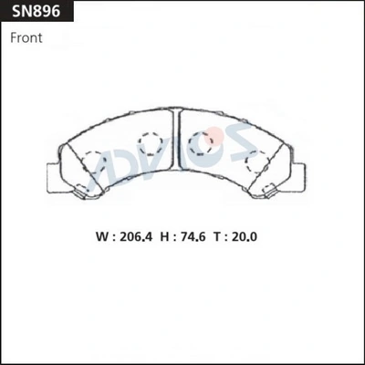 0446537070 Toyota Колодки гальмівні задні, дискові