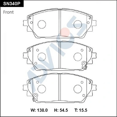 Гальмівні колодки Mazda 3 седан (BP) (2018 - 2026) ціна, від 40.78 USD