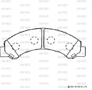 Задні дискові колодки Toyota 0446537070