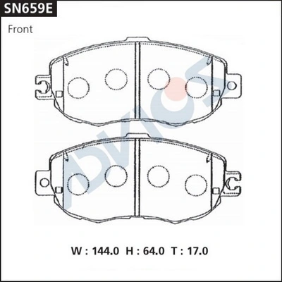 Гальмівні колодки Toyota 0446550030 ціна, від 21.27 USD