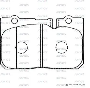 Передні тормозні колодки 0446550161 Toyota