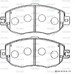 0446550030 Toyota Передні гальмівні колодки