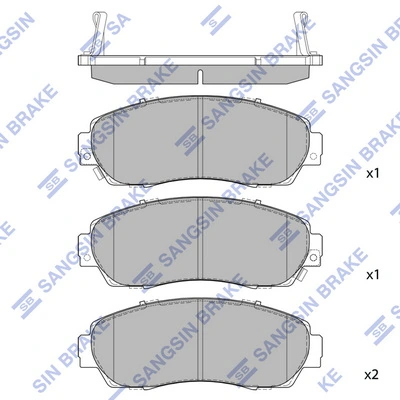 T2111067 Toko cars Передні гальмівні колодки