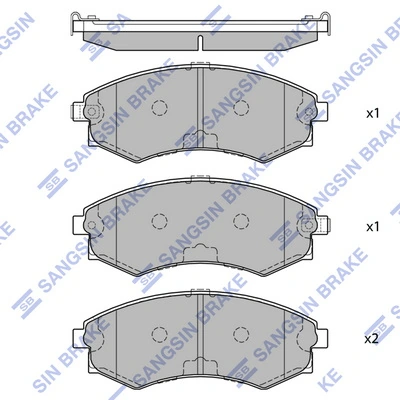 MB895072 Chrysler Передні гальмівні колодки