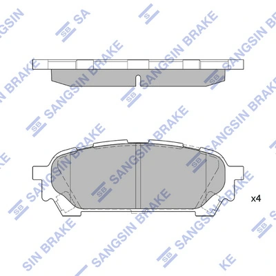 Задні гальмівні колодки Subaru Impreza II седан (GD, GG) (2000 - 2007) ціна, від 26.09 USD