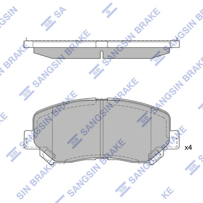 Передні тормозні колодки QF0567E Q-top