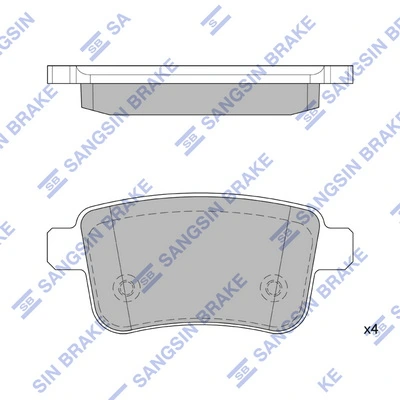 Купити 4154210410 Renault (RVI) Задні колодки