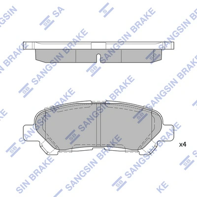 Задні гальмівні колодки Toko cars T2215045L ціна, від 28.35 USD
