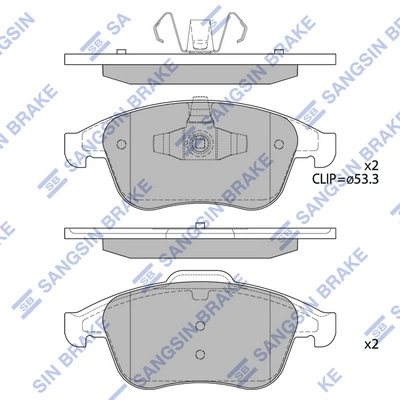 Купити Передні тормозні колодки Renault Megane III KZ0, KZ1