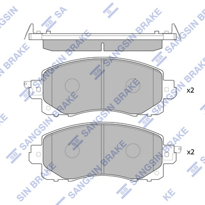 B111592 Denckermann Передні гальмівні колодки