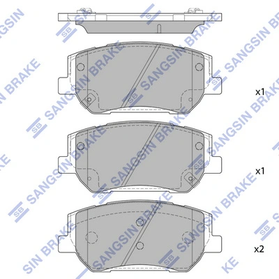 Купити 8M3416C230AB Ford Колодки гальмівні передні, дискові
