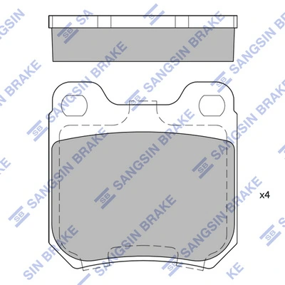 90487271 General Motors Колодки гальмівні задні, дискові