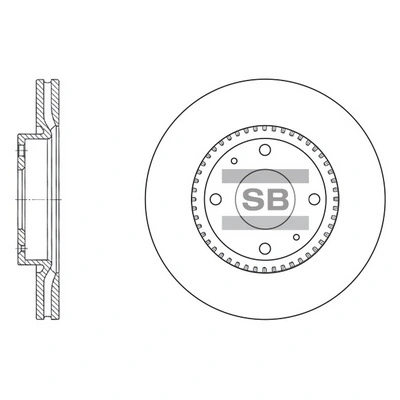 Диск переднього гальма Protechnic PRD2430 ціна, від 38.15 USD