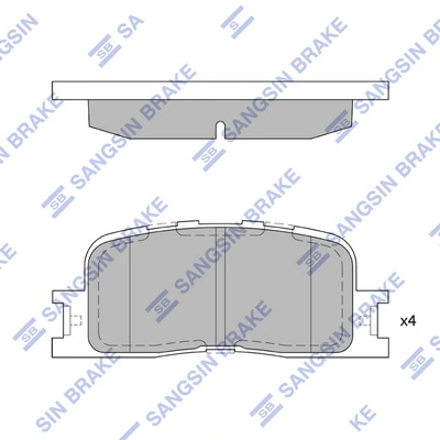 Задні гальмівні колодки AMP/Paradowscy BR0030S ціна, від 15.19 USD