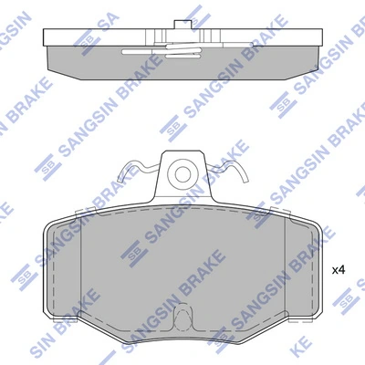 Задні гальмівні колодки Mintye MP3206 ціна, від 15.83 USD