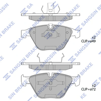 Купити DBS2441 Hexen Колодки гальмівні передні, дискові