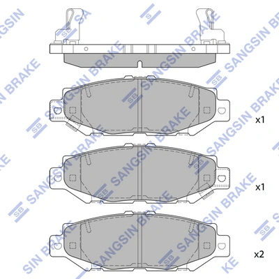 Задні гальмівні колодки Toko cars T2215016LD ціна, від 23.03 USD