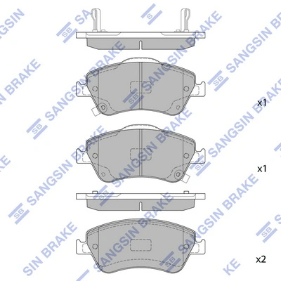 Купити S700241 Polcar Колодки гальмівні передні, дискові