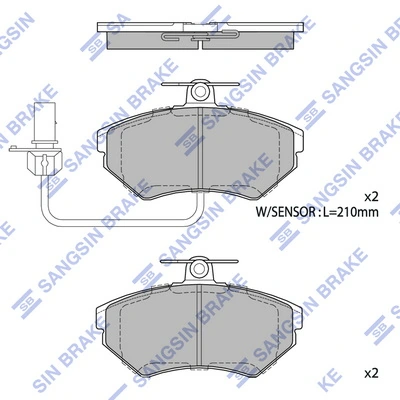 Купити Передні тормозні колодки Audi A4 B6 8E2