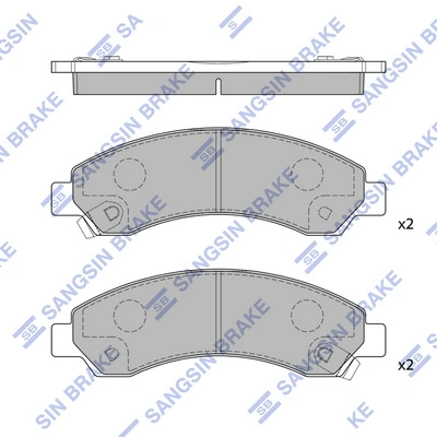 Передні гальмівні колодки на Great Wall Hover  CC646