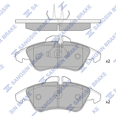 Купити 5103794AA Chrysler Колодки гальмівні передні, дискові