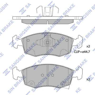Передні тормозні колодки PF0428 Magneti Marelli