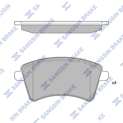 1675994880 Peugeot/Citroen Передні гальмівні колодки