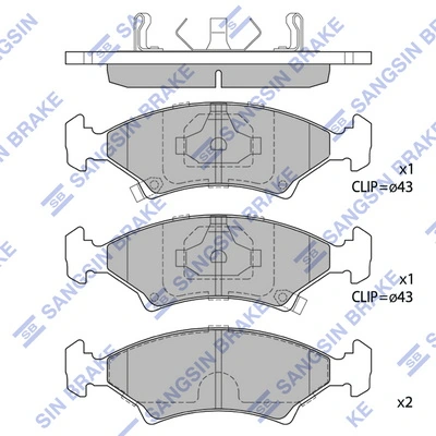 Передні тормозні колодки QF0602 Q-top