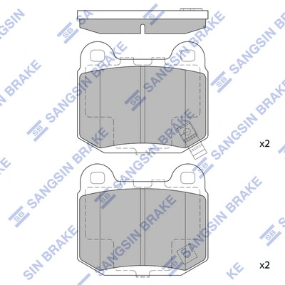 Задні гальмівні колодки Renault (RVI) 44060CD094 ціна, від 21.27 USD