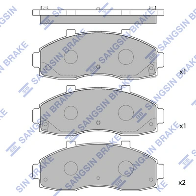 BF0610 AMP/Paradowscy Передні гальмівні колодки